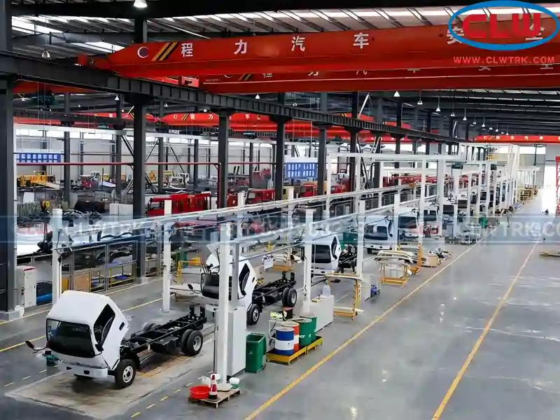 Tank truck assembly line