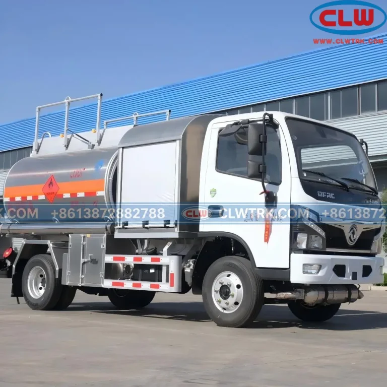 8 CBM light aircraft refueler truck with 3800mm wheelbase chassis